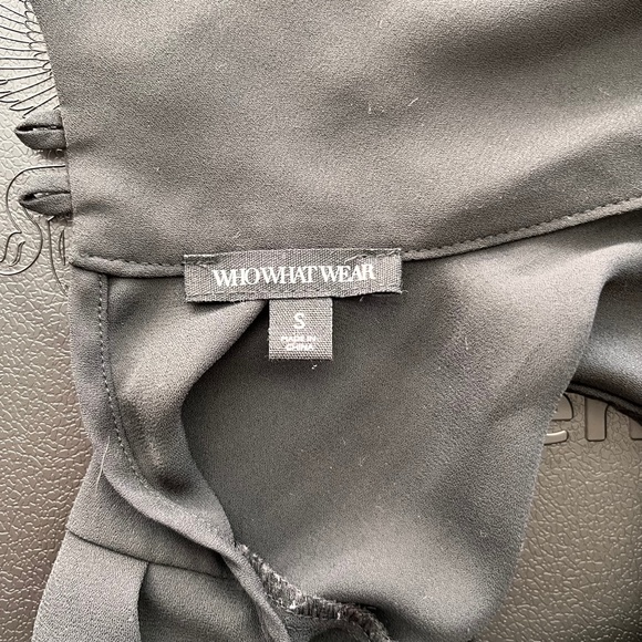 Dressy sheer black high collar tank top - Picture 8 of 10